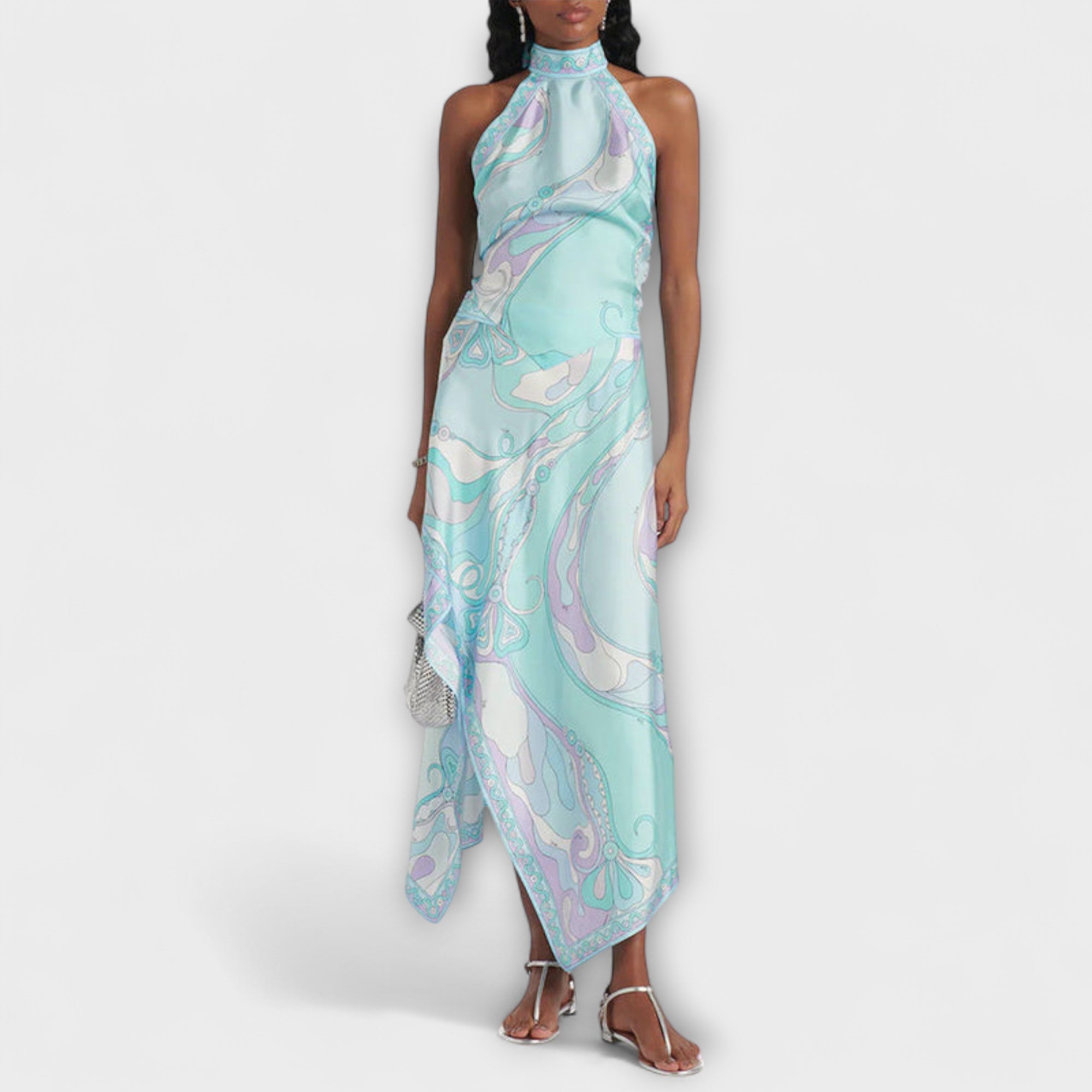 Everly - Set aus Neckholder-Top und asymmetrischem Midi-Rock