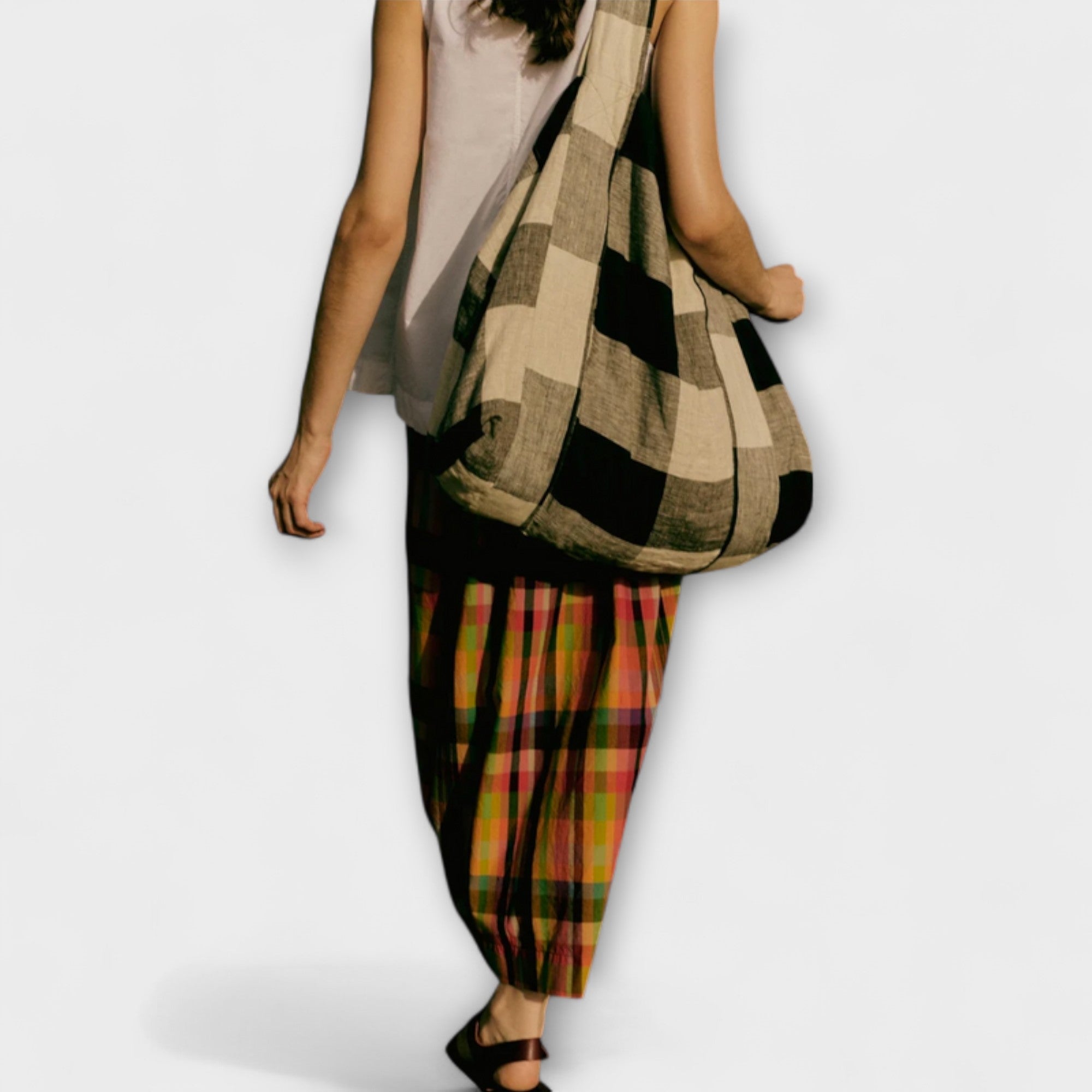 Emilia - Buntgestreifter Plisseerock