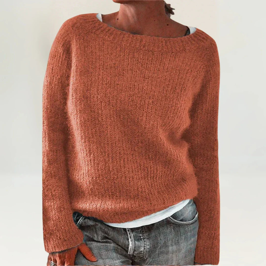 CARLA | GEMÜTLICHER PULLOVER ORANGE