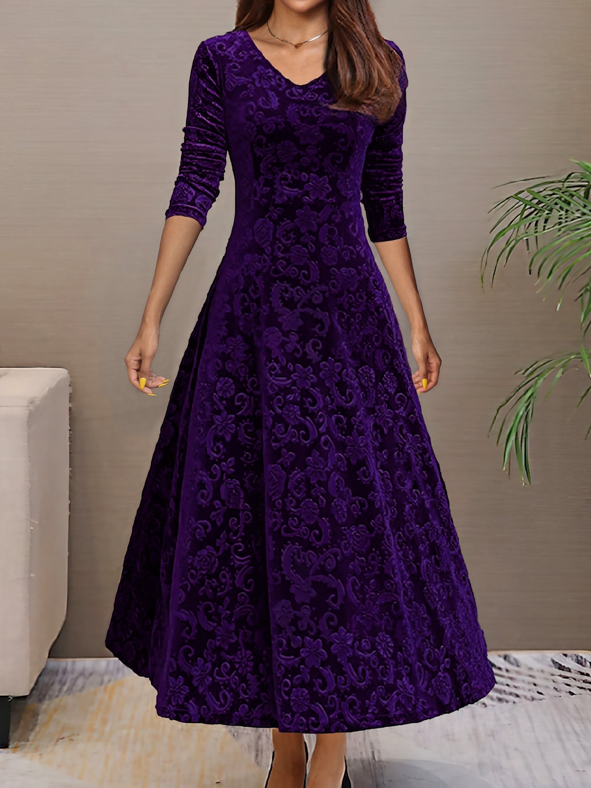 Denise | Samt Eleganz Kleid