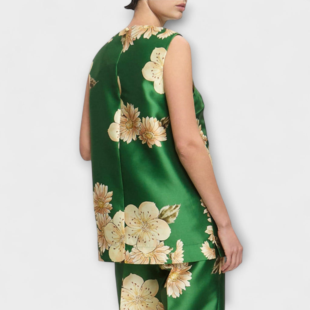 Clea - Sage Ärmelloses Hosenensemble