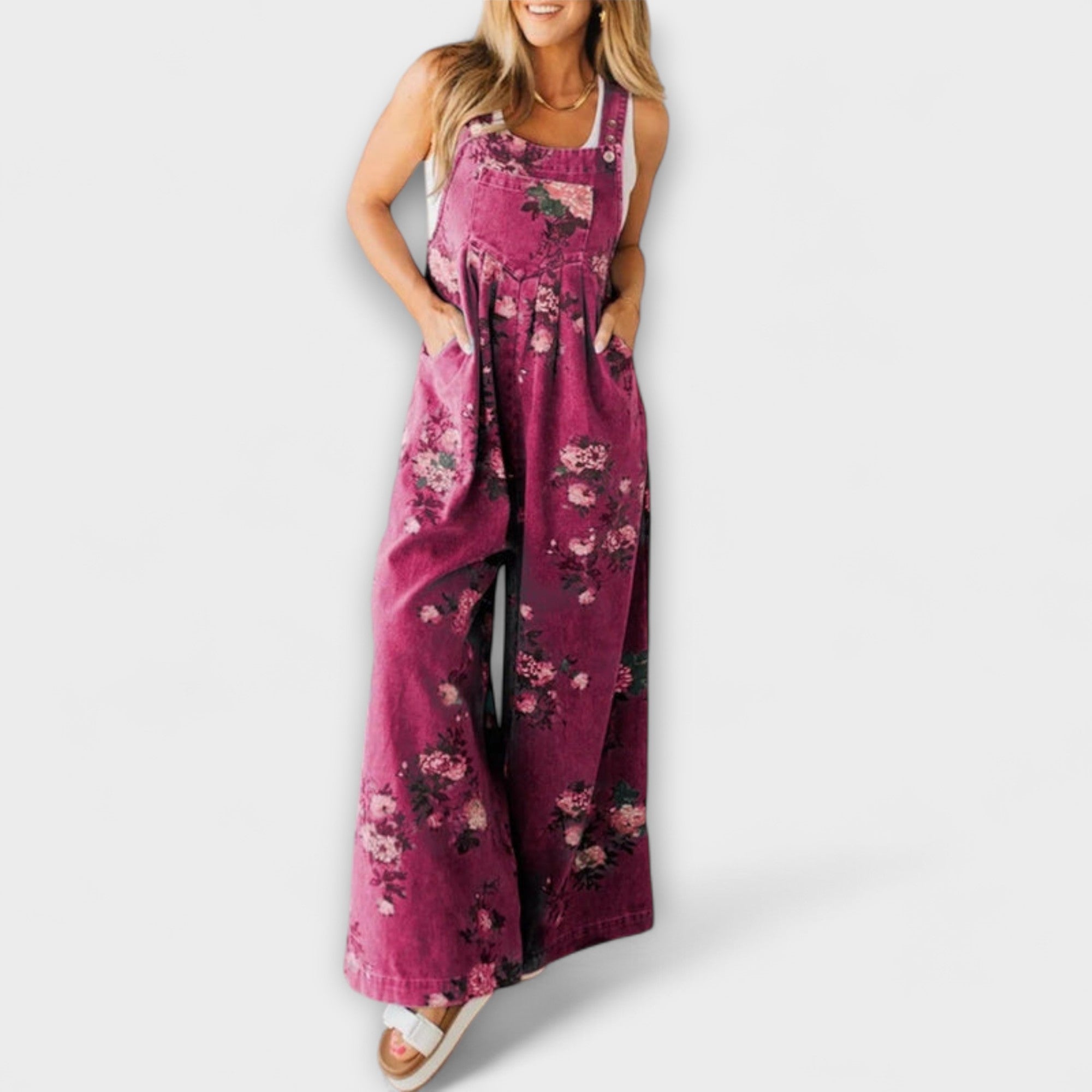 Mirona - Entspannte Passform Denim Latzhose