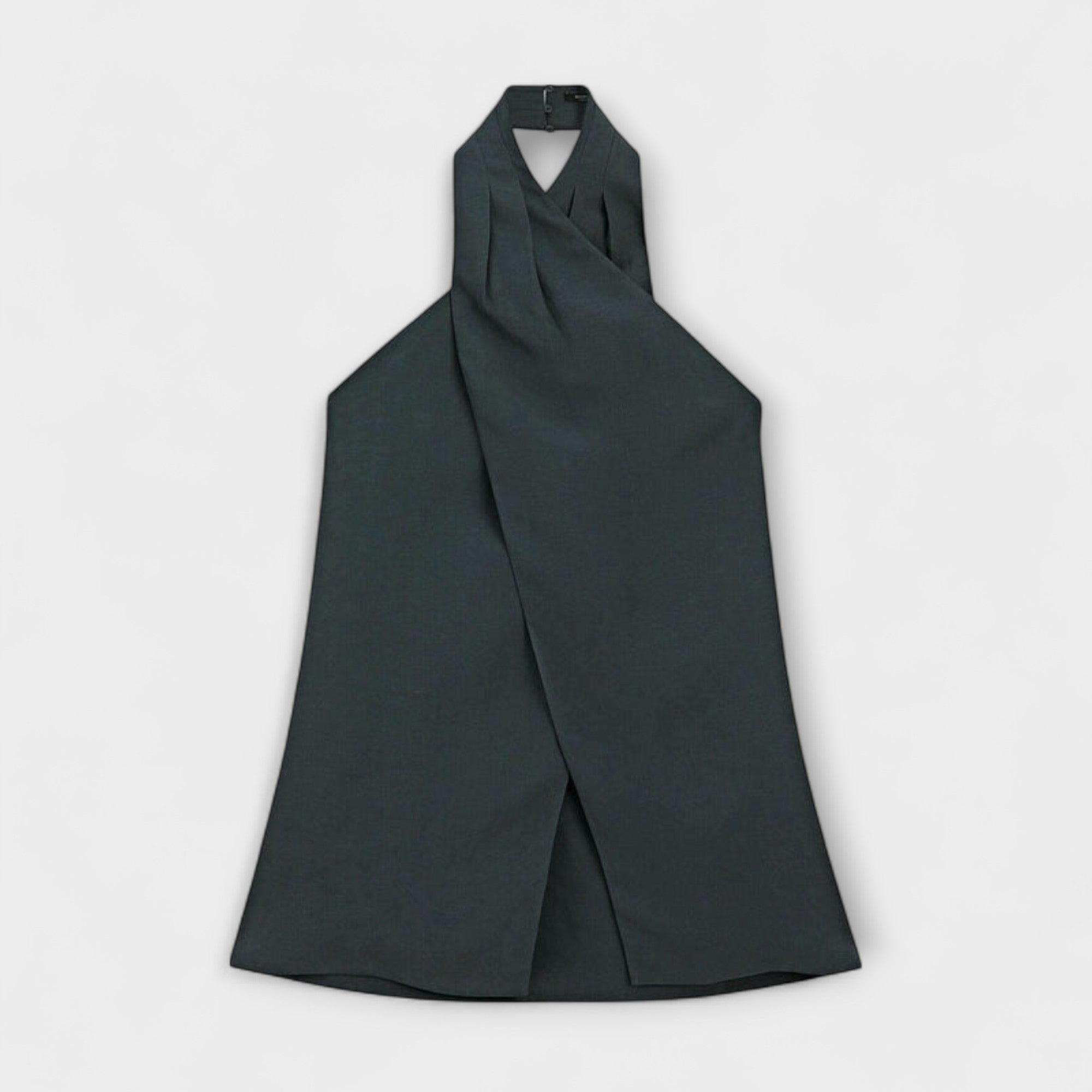 Aurora - Blauer Halter Neck Top mit Rückenausschnitt