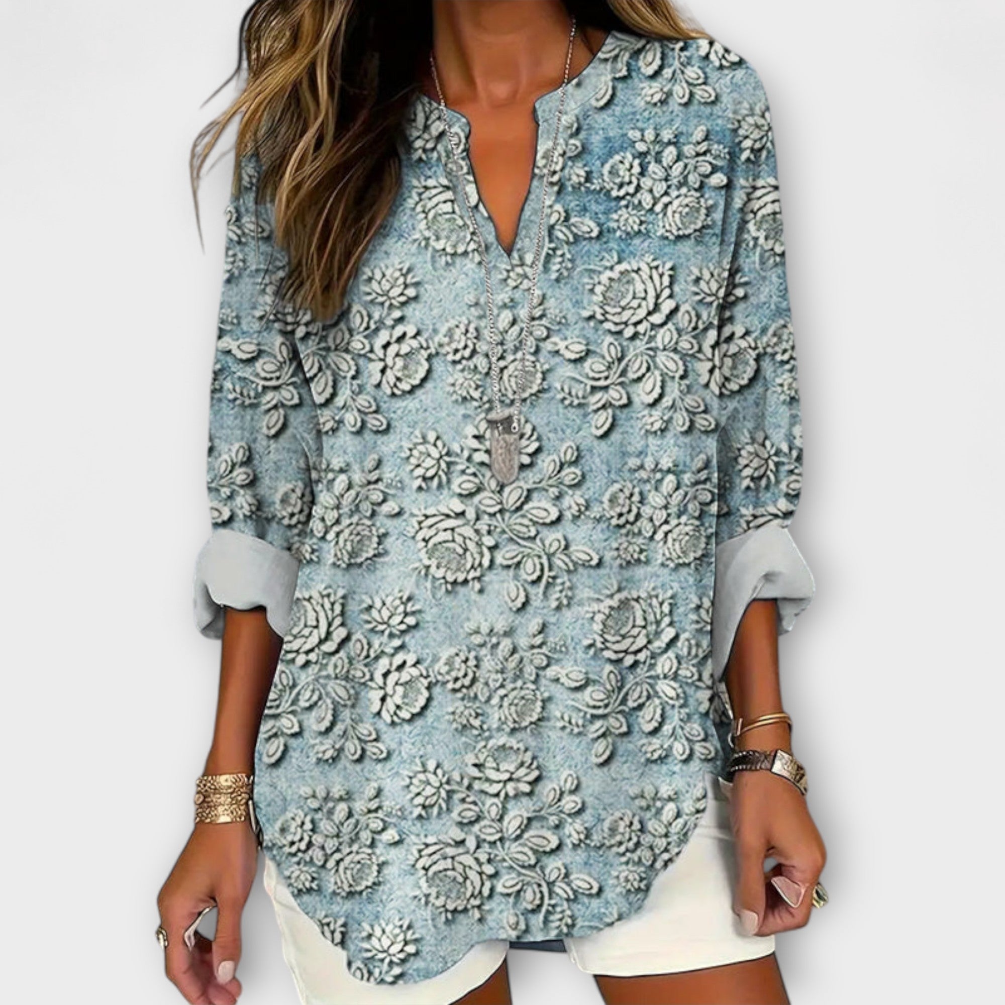 Charlotte – Bluse Mit Blütenprint