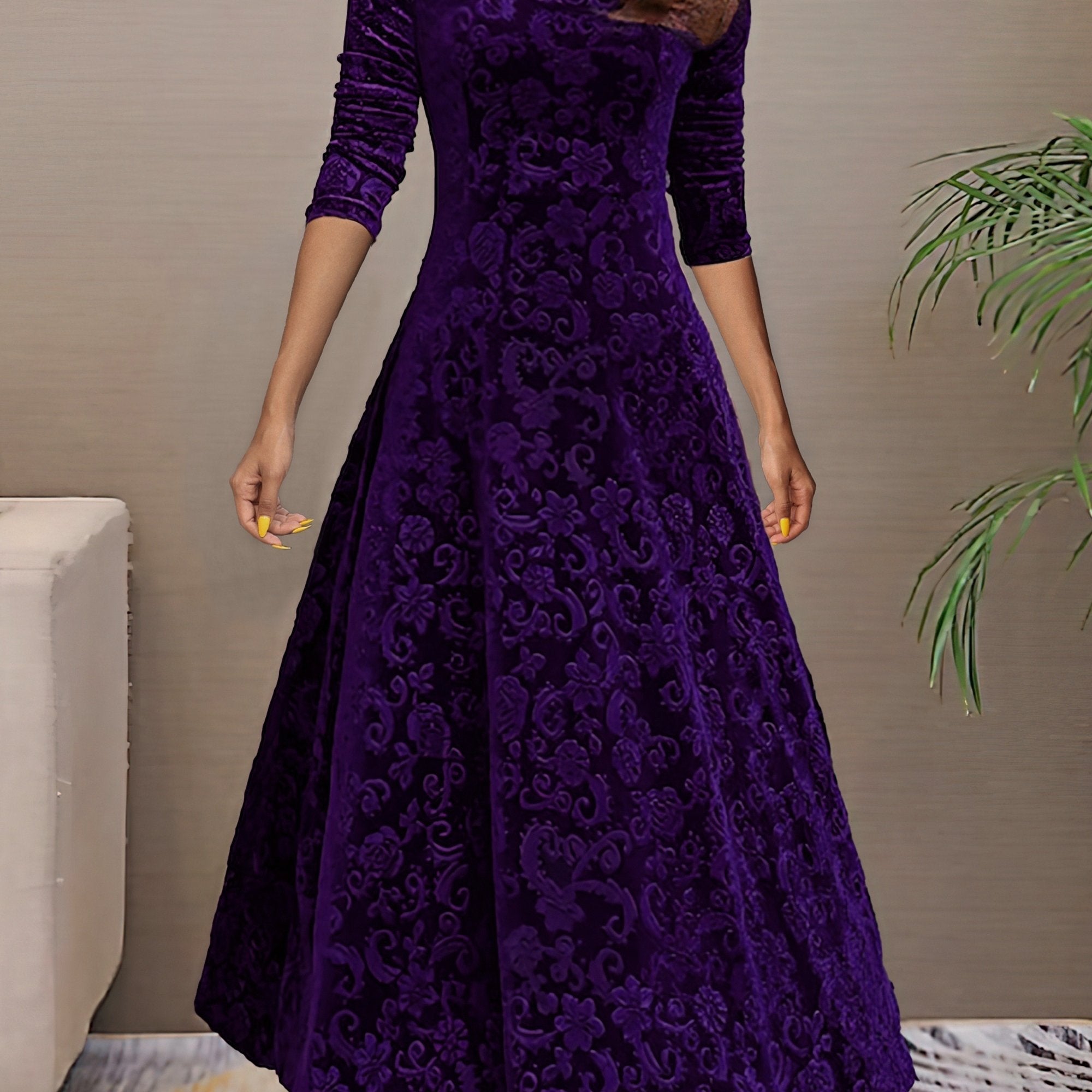 Denise | Samt Eleganz Kleid
