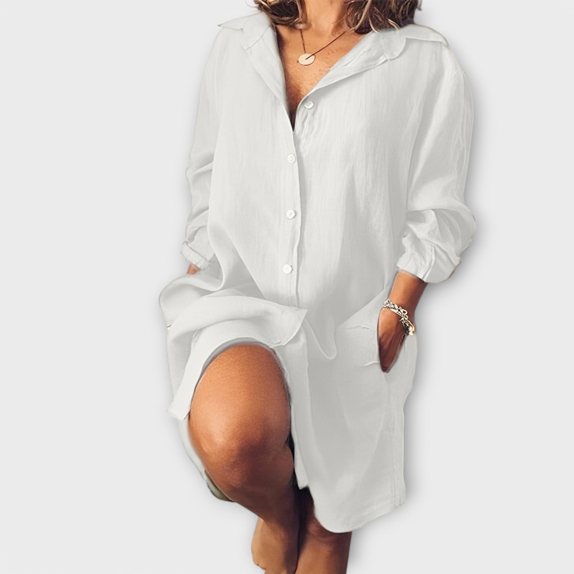 Auroraässige Leinenbluse für den Alltag