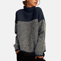 Eva - Fischgrät-Strickpullover
