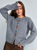 Noelle™ | Strickjacke mit Knopfakzenten