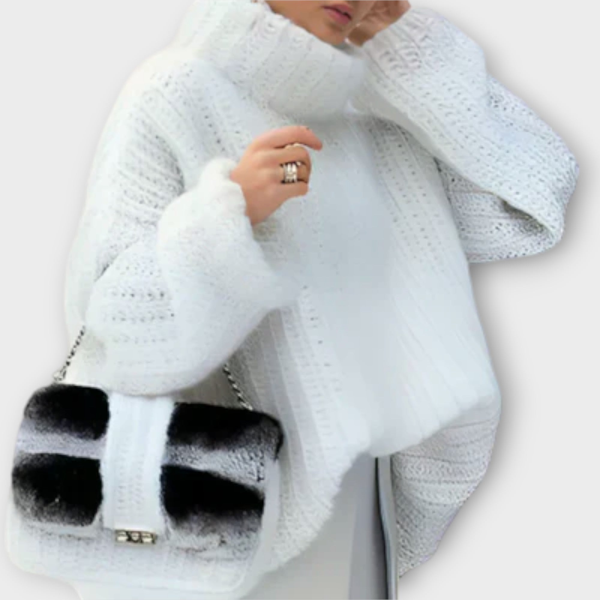 Paulina | Weicher langärmeliger Damen-Kapuzenpullover