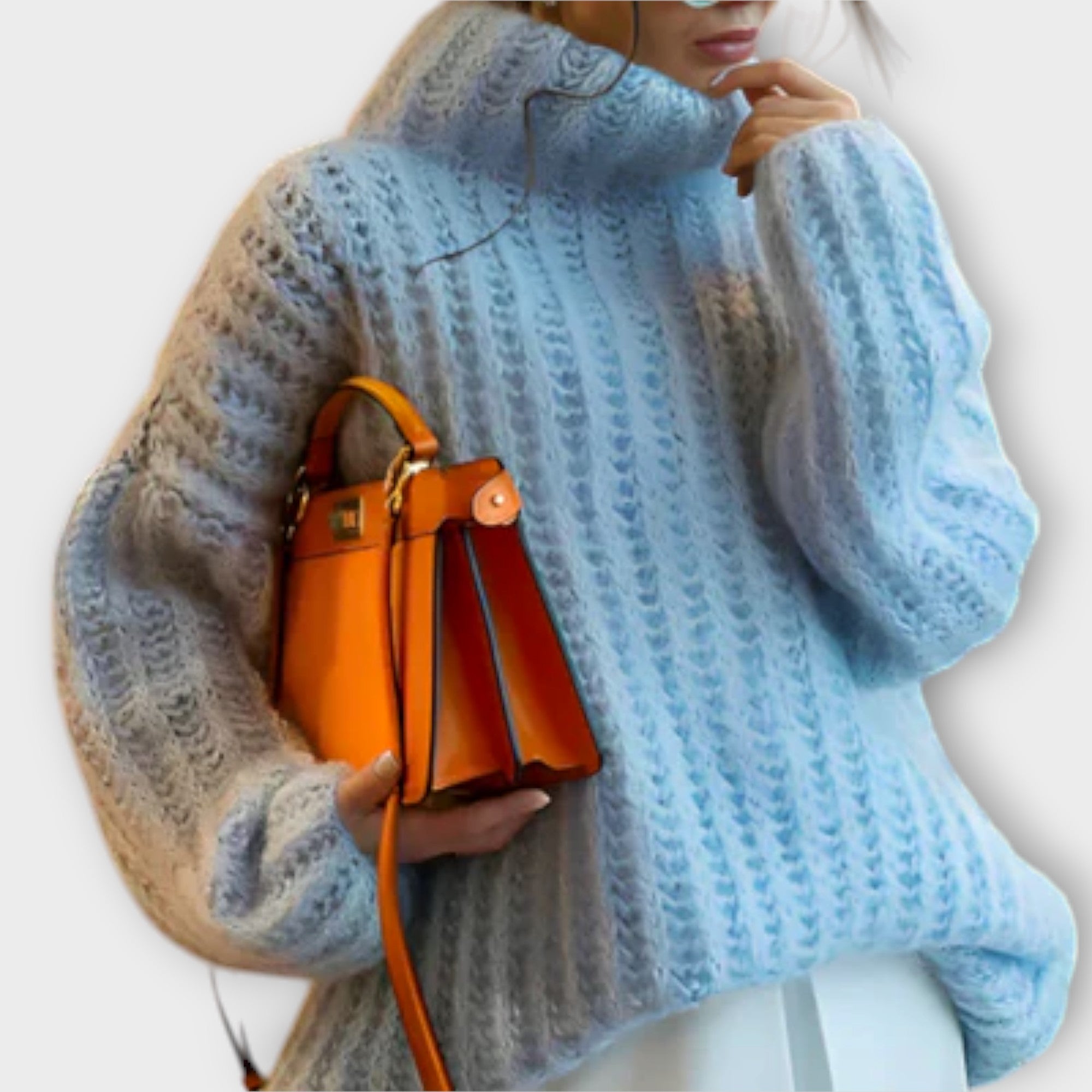 Paulina | Weicher langärmeliger Damen-Kapuzenpullover