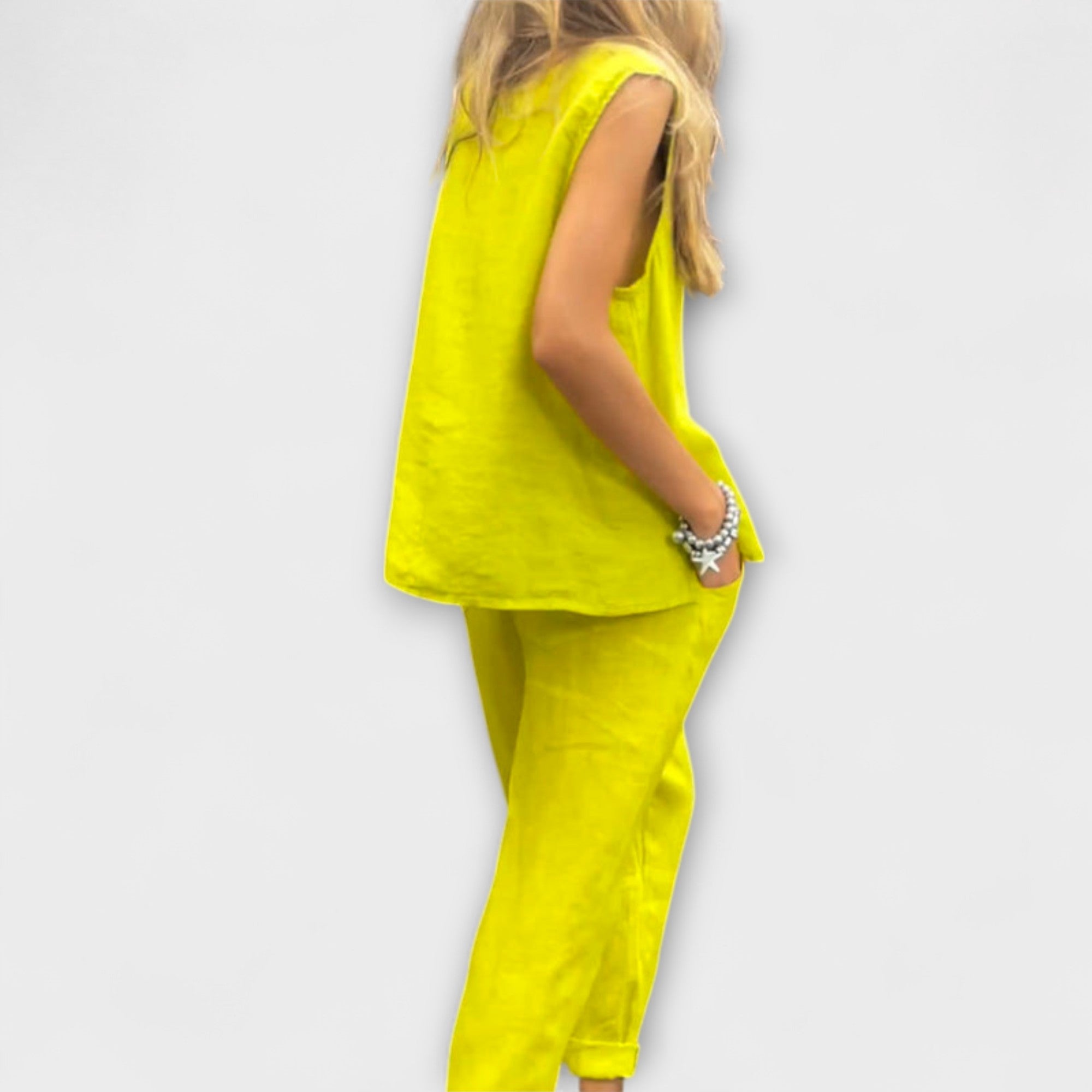 Jennifer - EntspanntesBaumwolle-Leinen Outfit