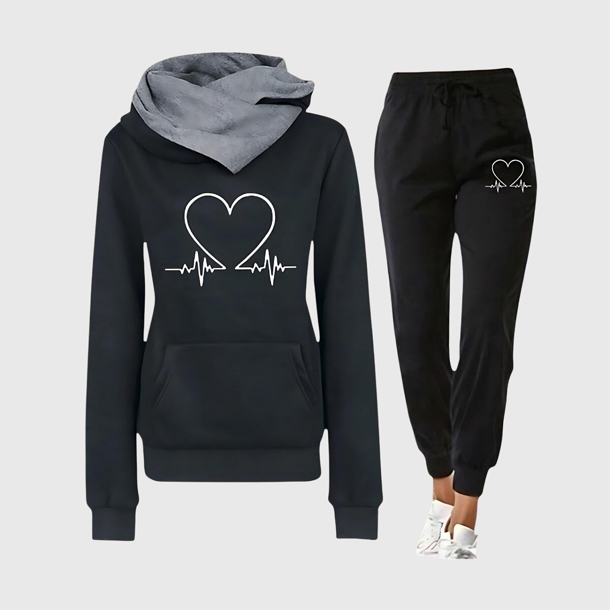 Luna | Komfortables Herz-Jogging-Set