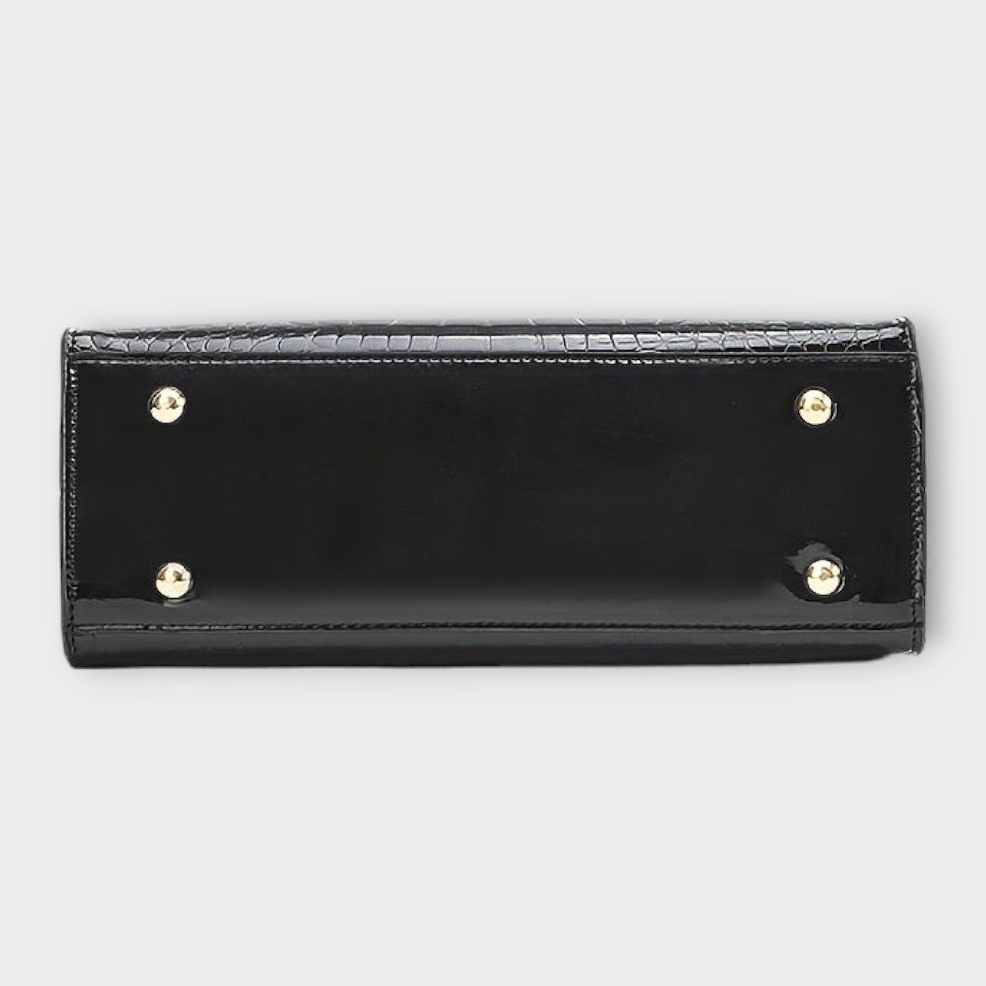 Aurora. -  Glänzende Krokodilledermuster-Handtasche