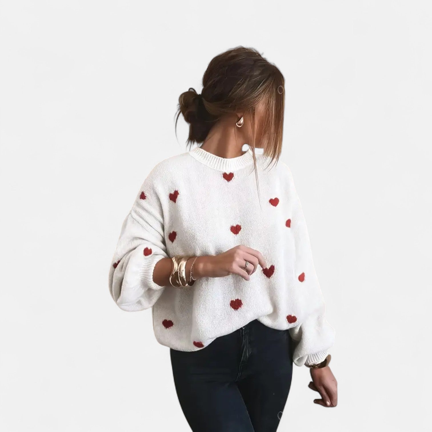 Isla Hearts Wollpullover