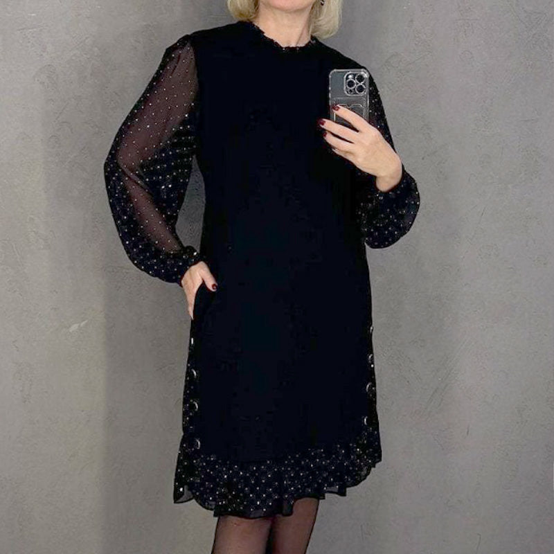 Marélle | Gestuftes Midikleid mit Punkten